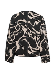 KAkayla Long Sleeve Quilted Black Jacket - Image 6 of 6
