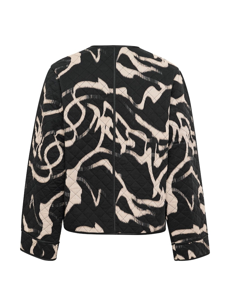 KAkayla Long Sleeve Quilted Black Jacket - Image 6 of 6