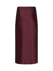 Kaffe Red KAlotte Midi Skirt - Image 6 of 6