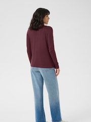 Kaffe Red KAfenia Astrid Long Sleeve Cardigan - Image 3 of 6