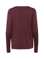 Kaffe Red KAfenia Astrid Long Sleeve Cardigan - Image 6 of 6