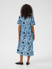 Kaffe Blue KAjessi Floral Print Dress - Image 2 of 5