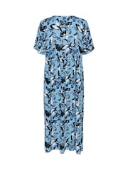 Kaffe Blue KAjessi Floral Print Dress - Image 5 of 5
