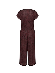 Kaffe KAbeathe V-Neck Short Sleeve Black Jumpsuit - Image 5 of 5