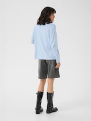 Kaffe Blue KAfenia Astrid Long Sleeve Cardigan - Image 2 of 6