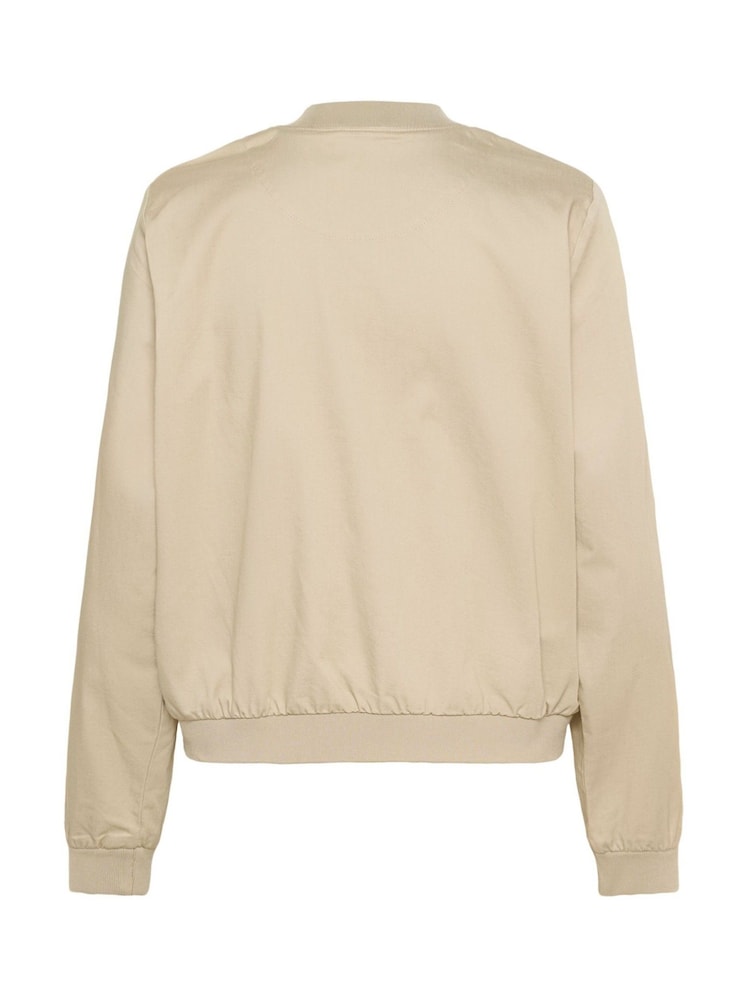 Kaffe Grey KAlea Zip Fastening Bomber Jacket - Image 6 of 6