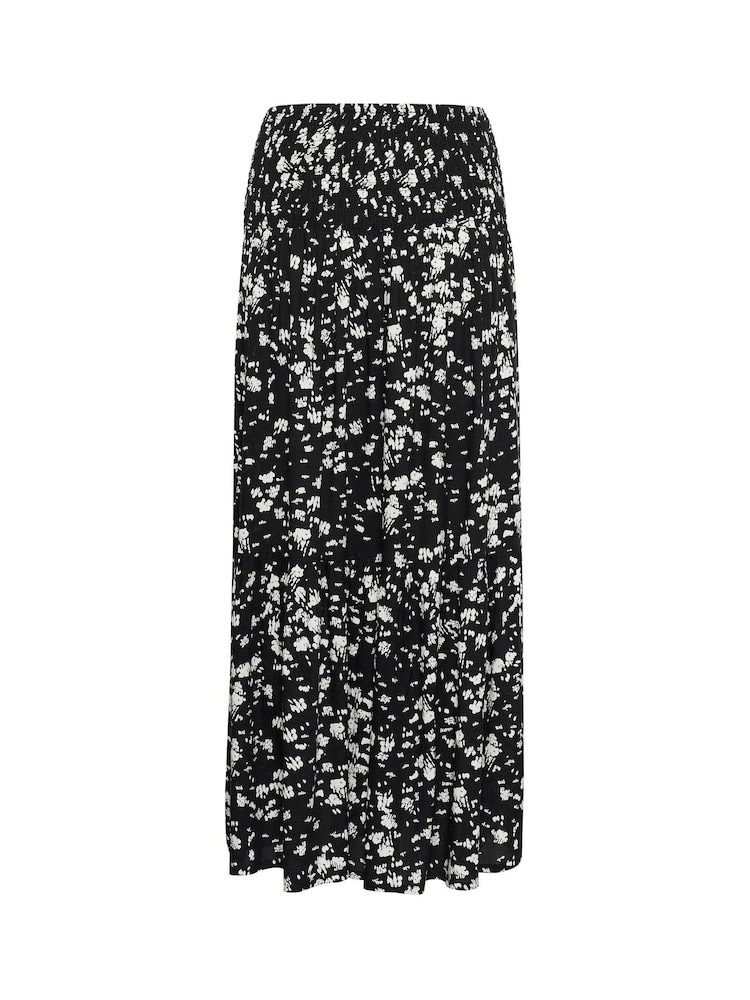 Kaffe KAbeathe Graphic Printed Midi Black Skirt - Image 6 of 6 Kaffe KAbeathe Graphic Printed Midi Black Skirt - Image 6 of 6