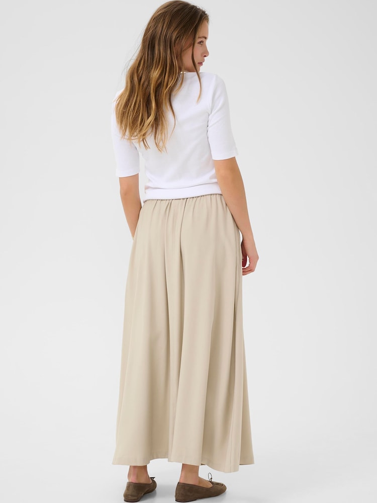 Kaffe Grey KAsonja Zip Pocket Maxi Skirt - Image 2 of 6 Kaffe Grey KAsonja Zip Pocket Maxi Skirt - Image 2 of 6