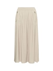 Kaffe Grey KAsonja Zip Pocket Maxi Skirt - Image 5 of 6