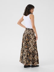 Kaffe Natural KAmaxi Smock Leopard Print Skirt - Image 2 of 6
