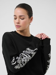 Kaffe KAvivian Long Sleeve Black Jumper - Image 4 of 6