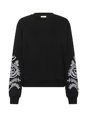 Kaffe KAvivian Long Sleeve Black Jumper - Image 5 of 6