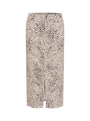 Kaffe Natural KAlisa Midi Skirt - Image 3 of 4
