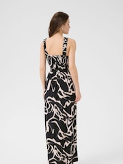 Kaffe KAmartha Patterned Maxi Black Dress - Image 2 of 5