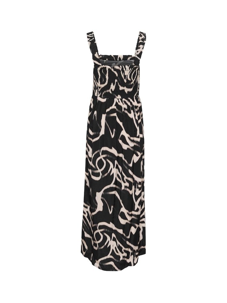 Kaffe KAmartha Patterned Maxi Black Dress - Image 5 of 5