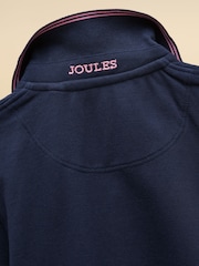 Joules Boys' Woody Navy Blue Short Sleeve Cotton Polo Shirt - Image 5 of 5