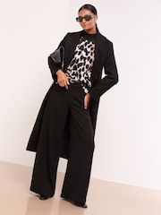 Neutro de leopardo - Lipsy Print Crew Neck Supersoft Knitted Jumper - Imagen 3 de 4