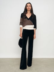 Reiss Black/White/Metallic Harley Jumper - Image 3 of 7