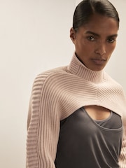 Reiss Blush Pink Rose Reiss | Royal Ballet Cropped Jumper - Image 5 of 7