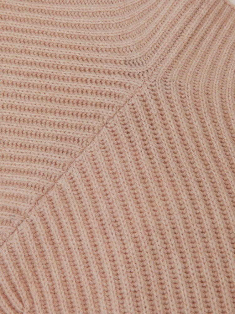 Reiss Blush Pink Rose Reiss | Royal Ballet Cropped Jumper - Image 7 of 7 Reiss Blush Pink Rose Reiss | Royal Ballet Cropped Jumper - Image 7 of 7
