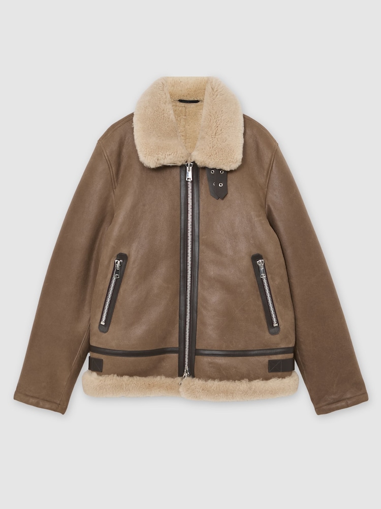 Reiss Light Brown Hardy Jacket - Image 2 of 7 Reiss Light Brown Hardy Jacket - Image 2 of 7