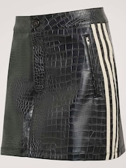 adidas originals Pink Faux Leather Snake Print Skirt - Image 11 of 11