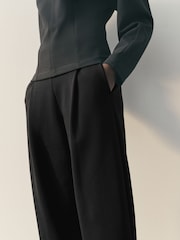 Nothing Ordinary Black Luxe Barrel Leg Sweat Joggers - Image 2 of 5
