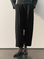 Nothing Ordinary Black Luxe Barrel Leg Sweat Joggers - Image 3 of 5