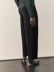 Nothing Ordinary Black Luxe Barrel Leg Sweat Joggers - Image 4 of 5