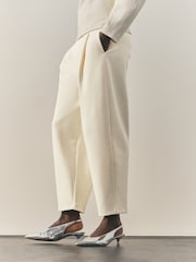 Nothing Ordinary Cream Luxe Barrel Leg Sweat Joggers - Image 2 of 5