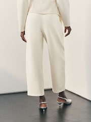 Nothing Ordinary Cream Luxe Barrel Leg Sweat Joggers - Image 4 of 5