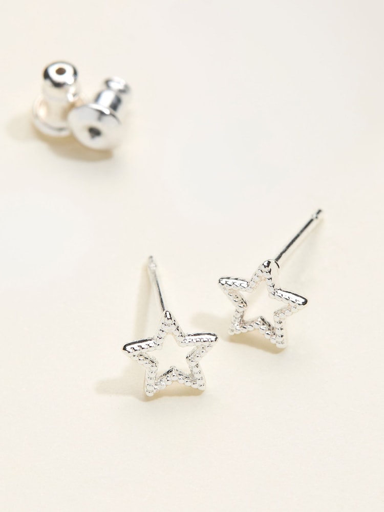 FatFace Star Stud Earrings - صورة 2 من 2 FatFace Star Stud Earrings - صورة 2 من 2