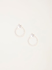 FatFace Silver Tone Star Circle Stud Earrings - Image 1 of 2