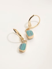 FatFace Green Drop Earrings - Image 2 of 2
