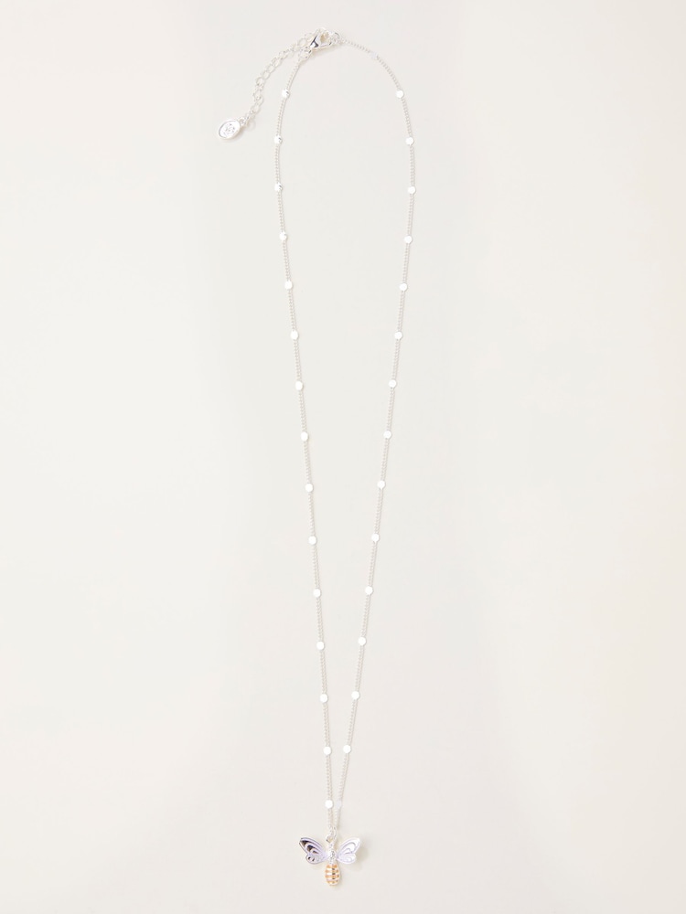 FatFace Silver Tone Bee Nacklace - Image 1 of 2 FatFace Silver Tone Bee Nacklace - Image 1 of 2