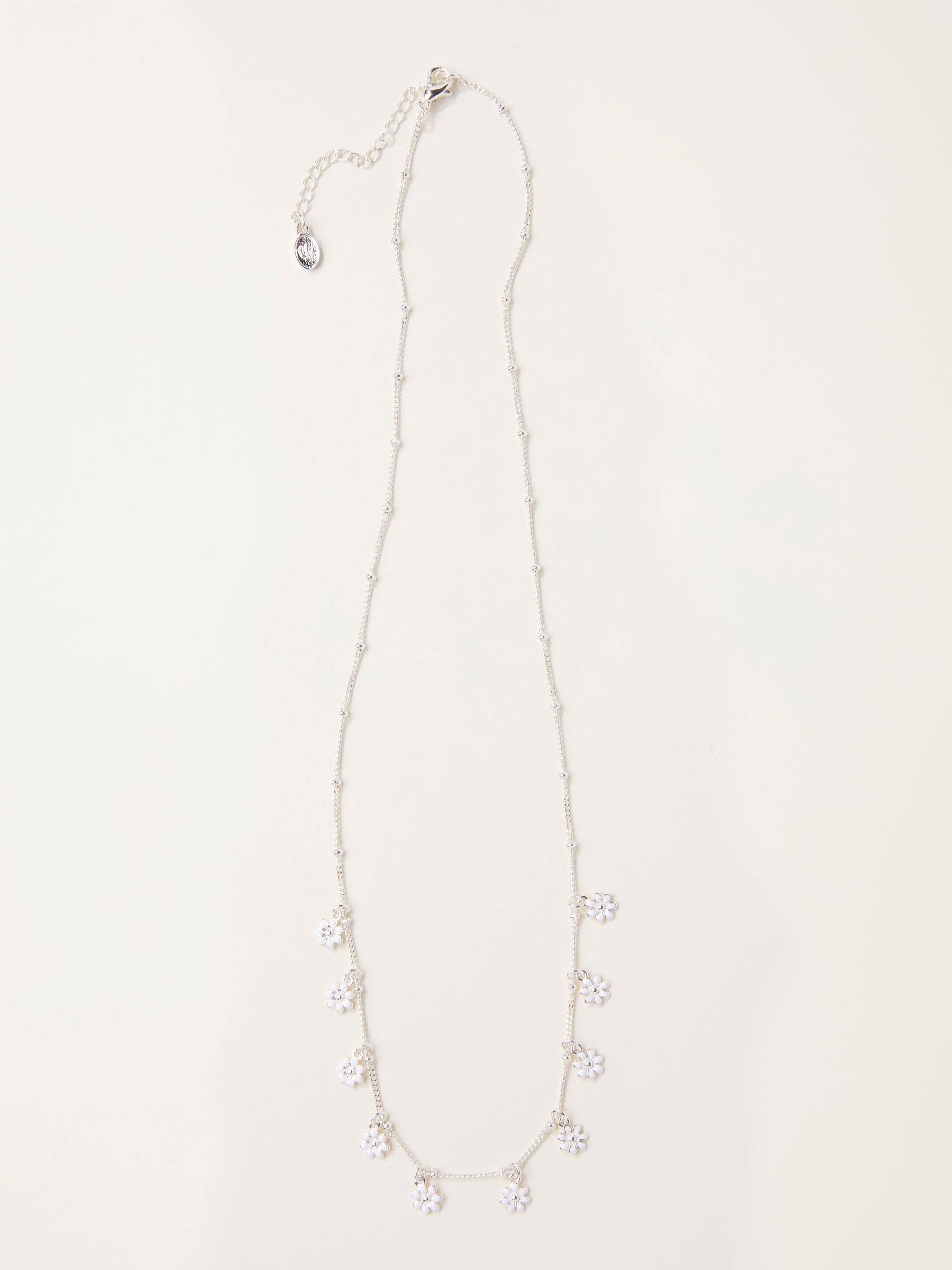 Fat Face - Women - Necklace - Silver - Daisy