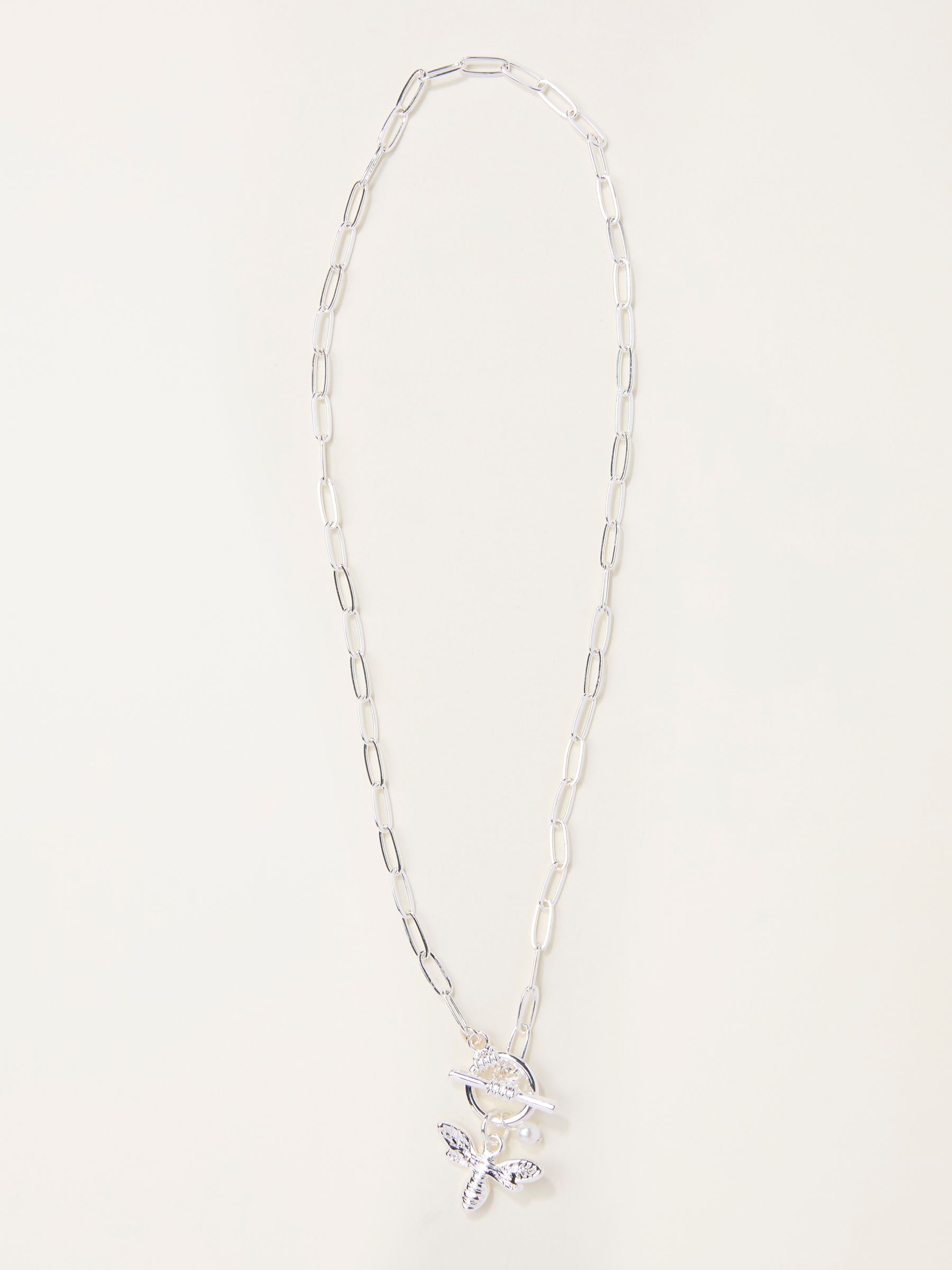 Fat Face - Women's Necklace - Bee Charm - Silver