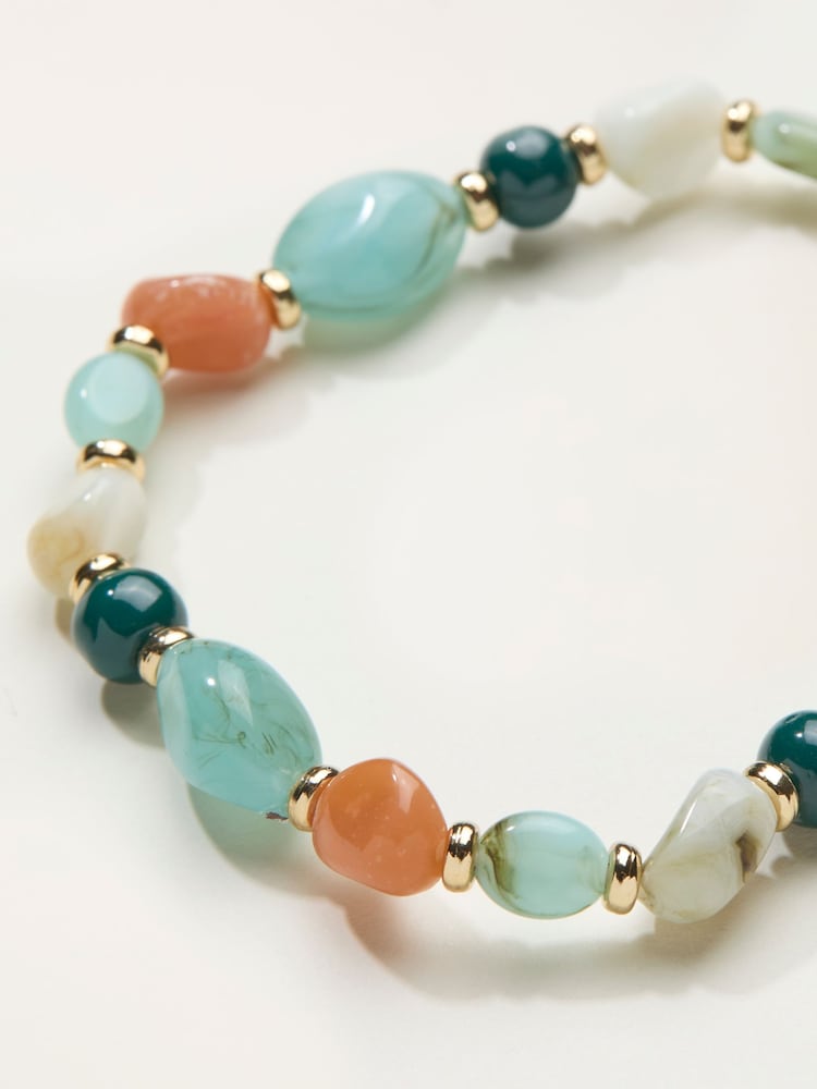 سوار FatFace قابل للتمدد المرصع بالخرز - صورة 2 من 2 سوار FatFace قابل للتمدد المرصع بالخرز - صورة 2 من 2