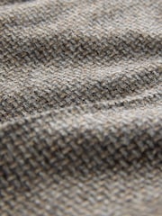 Neutral Regular Fit Signature Moons 100% British Wool Textured Trousers - Image 3 of 5