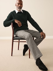 Neutro - Regular Fit Signature Moons 100% British Wool Textured Trousers - Imagen 7 de 11