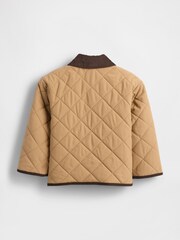 Gap Brown Lightweight Quilted Field Jacket (6mths-5yrs) - Image 2 of 2