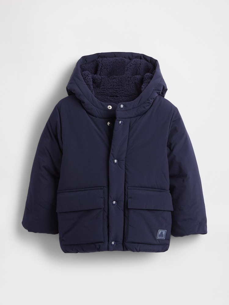 Gap Navy Blue Cosy Puffer Jacket (6mths-5yrs) - Image 1 of 2