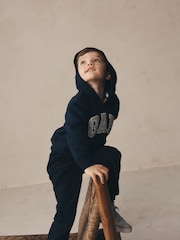 Blau - Gap Relaxed Hoodie mit Logo und Reißverschluß (6Monate -5Jahre) - Bild 5 von 8