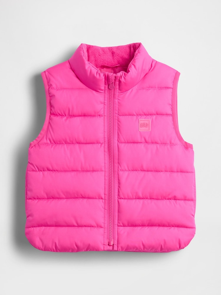 Gap Pink ColdControl Puffer Vest (6mths-5yrs) (6mths-5yrs) - Image 1 of 3