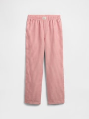 Gap Red Stripe 100% Flannel Pyjamas Trousers (4-13yrs) (4-13yrs) - Image 1 of 3