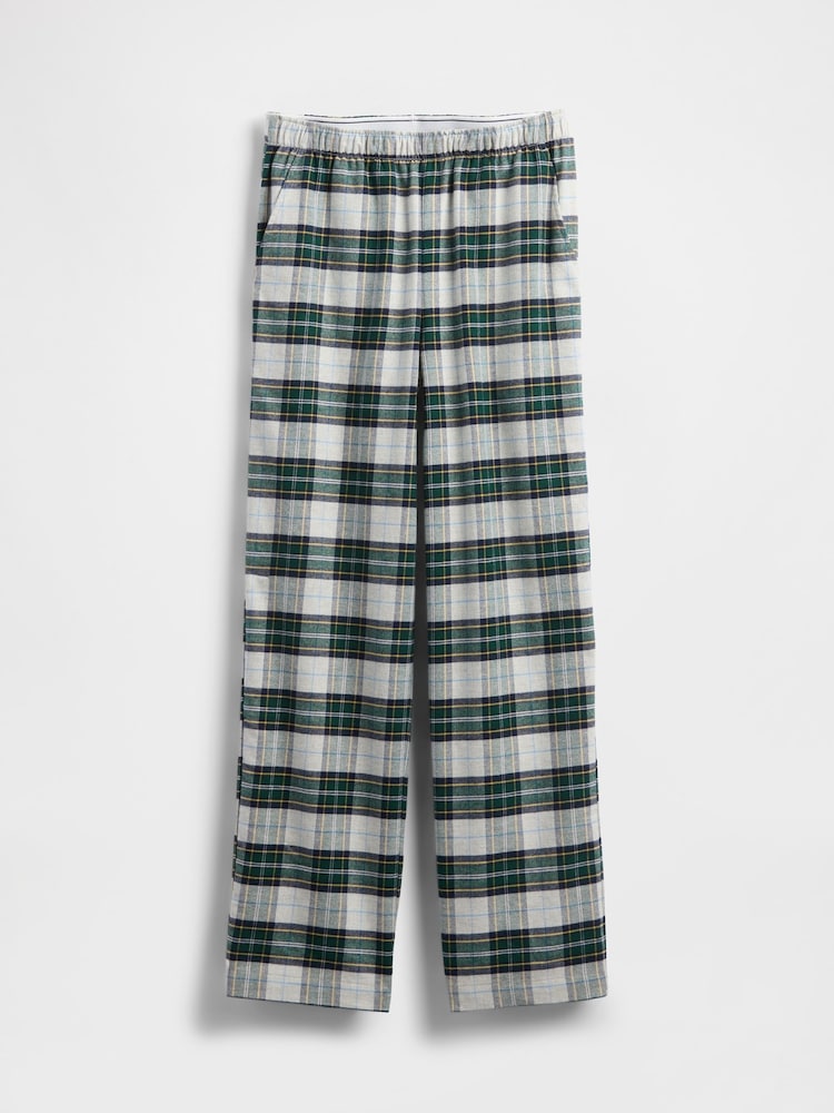 Gap Green Softest Flannel Pyjama Trousers - Image 1 of 2