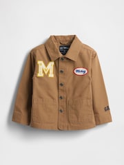 Gap Disney Mickey Mouse Canvas Chore Jacket (6mths-5yrs) (6mths-5yrs) - Imagen 1 de 2