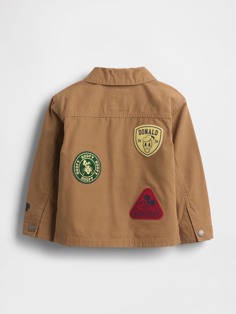 Gap Chestnut Brown Disney Mickey Mouse Canvas Chore Jacket (6mths-5yrs) (6mths-5yrs) - Image 2 of 2 Gap Chestnut Brown Disney Mickey Mouse Canvas Chore Jacket (6mths-5yrs) (6mths-5yrs) - Image 2 of 2