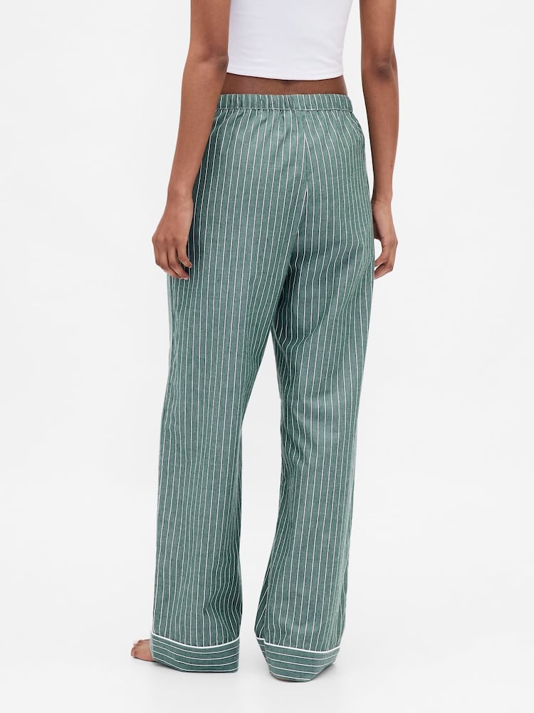 Gap Green Poplin Pyjamas Trousers - Image 2 of 5