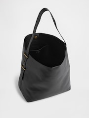 Gap Black Vegan Leather Bucket Tote Bag - Image 3 of 3